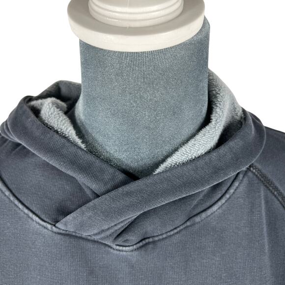 Ugg Cropped Hoodie Sweatshirt Women's Small Gray Active Neutral Raw Hem & Cuffs - Picture 6 of 11